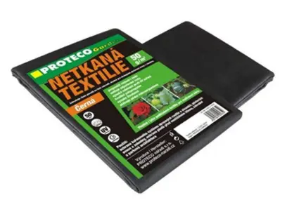 textilie netkaná  3.2 x 10 m  černá 50g/m2