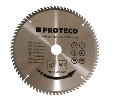 kotouč pilový SK 254 x 3.0 x 30 80z + redukce 30/20 mm