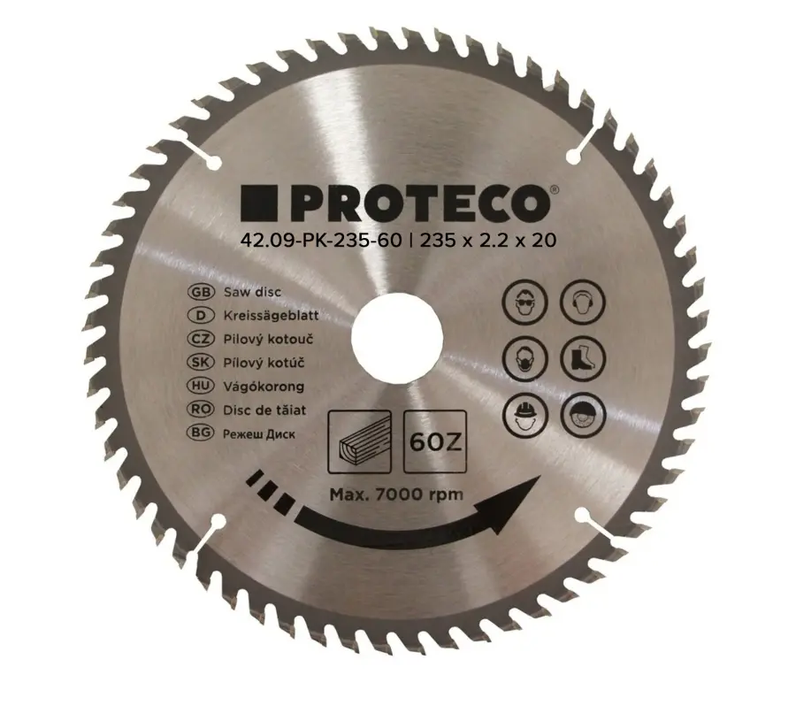 kotouč pilový SK 235 x 2.2 x 20 | 60 zubů