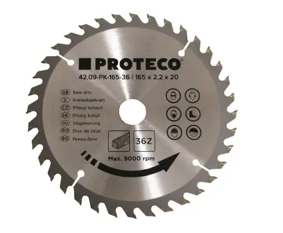 kotouč pilový SK 165 x 2.2 x 20 | 36 zubů