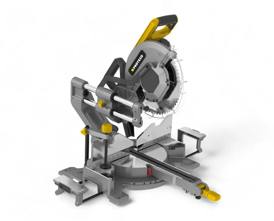 Pokosová pila PROFI | 305 mm | s pojezdem a LED vodítkem