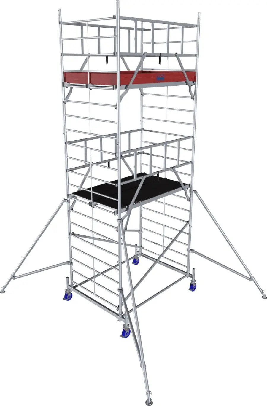 lešení pojízdné „PROTEC XXL“ hliníkové, široké provedení, pracovní výška 6.3m